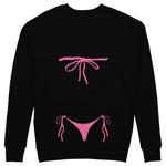Pink Bikini Sweatshirt - Siyah - arka görünüm