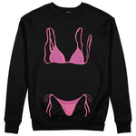 Pink Bikini Sweatshirt - Siyah - ön görünüm
