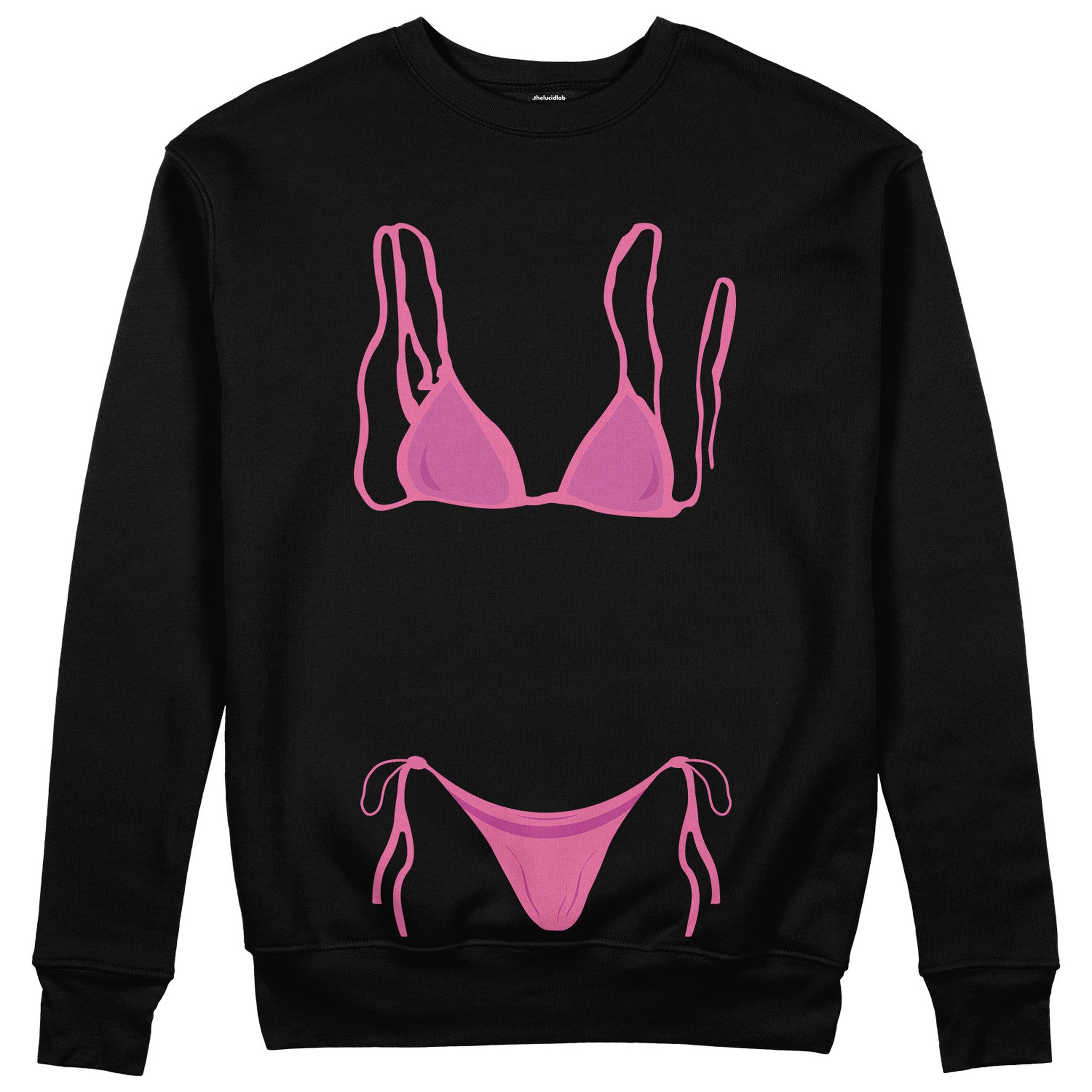 Pink Bikini Sweatshirt - Siyah - ön görünüm