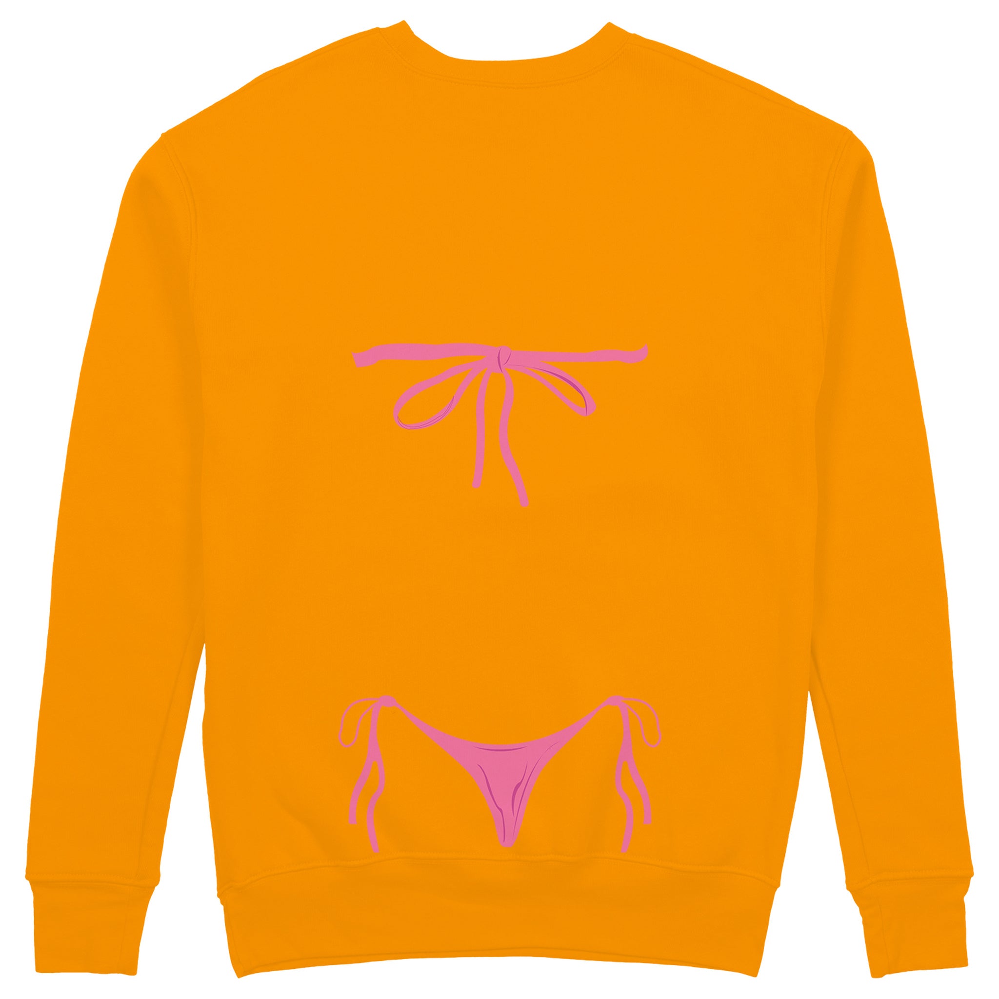 Pink Bikini Sweatshirt - Turuncu - arka görünüm