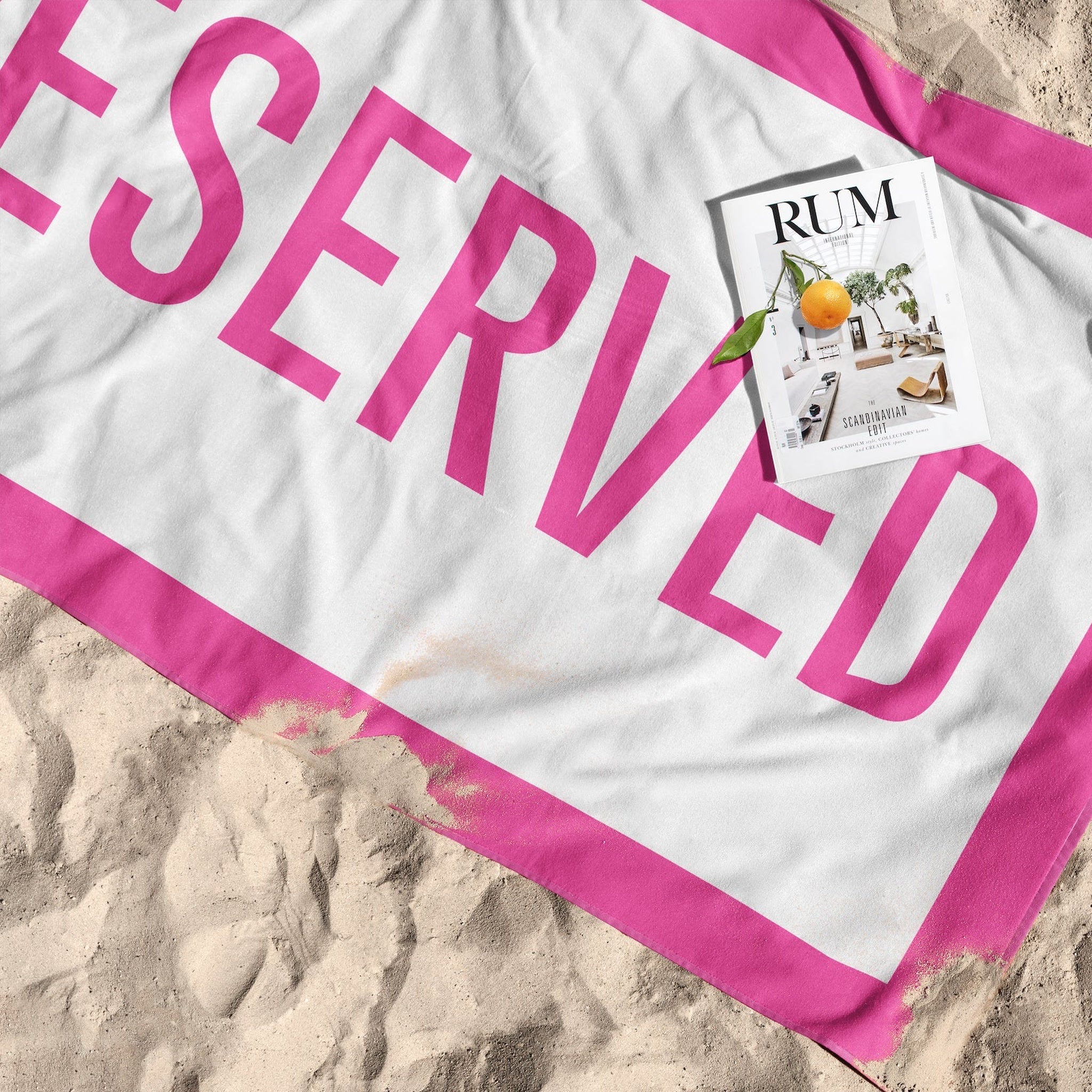 Pink Reserved Plaj Havlusu