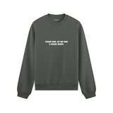 Please God Let Me Find A Sugar Daddy Oversize Sweatshirt - Antrasit - ön görünüm