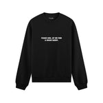 Please God Let Me Find A Sugar Daddy Oversize Sweatshirt - Siyah - ön görünüm