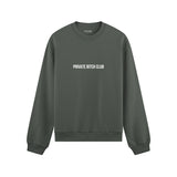 Private Bitch Club Oversize Sweatshirt - Antrasit - ön görünüm