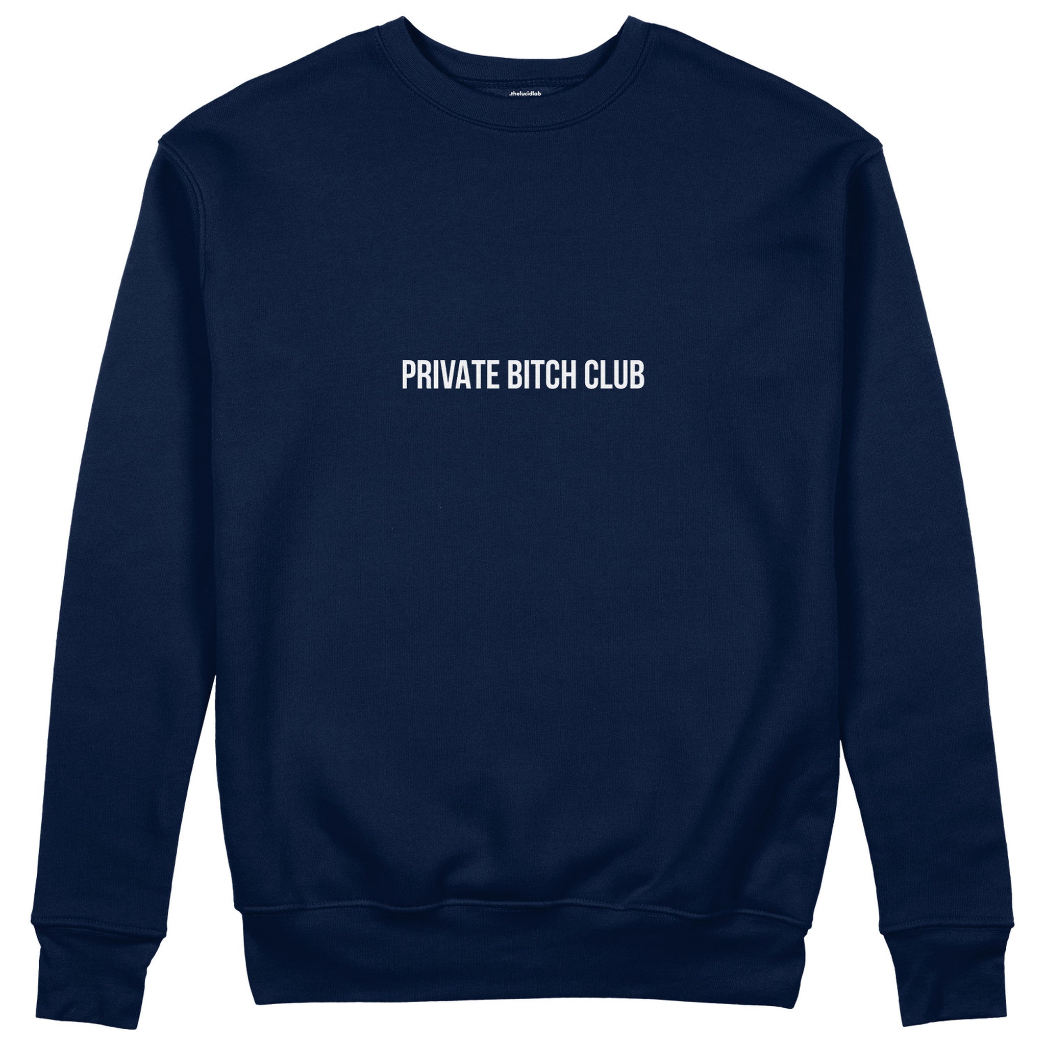 Private Bitch Club Sweatshirt - Lacivert - ön görünüm