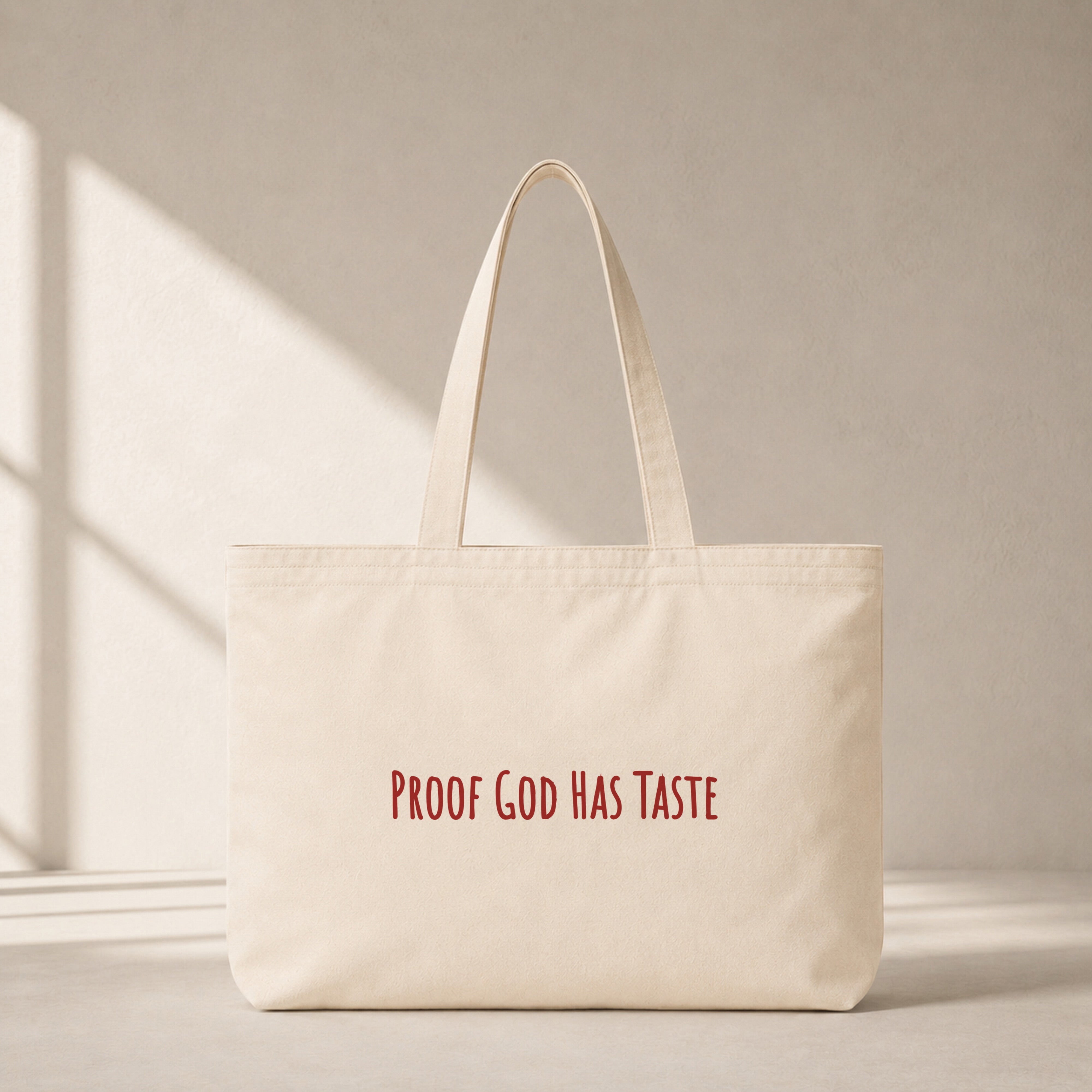 Proof God Has Taste Club Tote Bag – ön görünüm