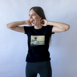 Kanagawa Oki Nami Ura Tişört