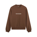 Pussy Airlines Oversize Sweatshirt - Kahverengi - ön görünüm
