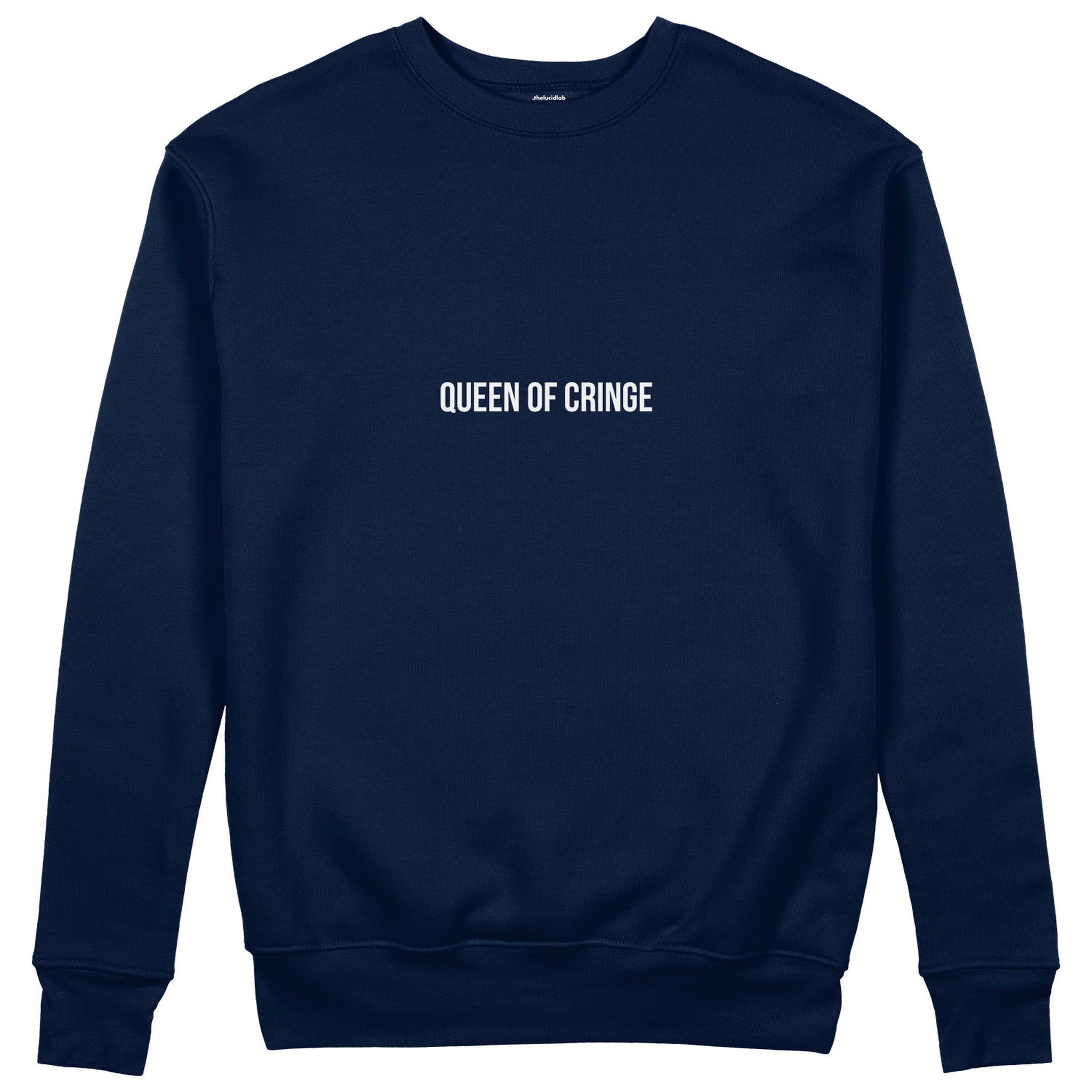 Queen Of Cringe Sweatshirt - Lacivert - ön görünüm
