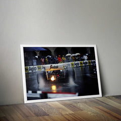 Ayrton Senna Rain Man v2 Poster