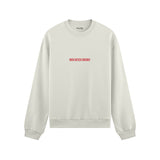 Rich Bitch Energy Oversize Sweatshirt - Beyaz - ön görünüm
