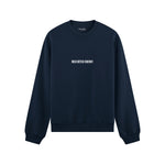 Rich Bitch Energy Oversize Sweatshirt - Lacivert - ön görünüm