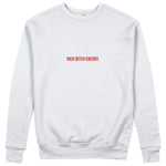 Rich Bitch Energy Sweatshirt - Beyaz - ön görünüm