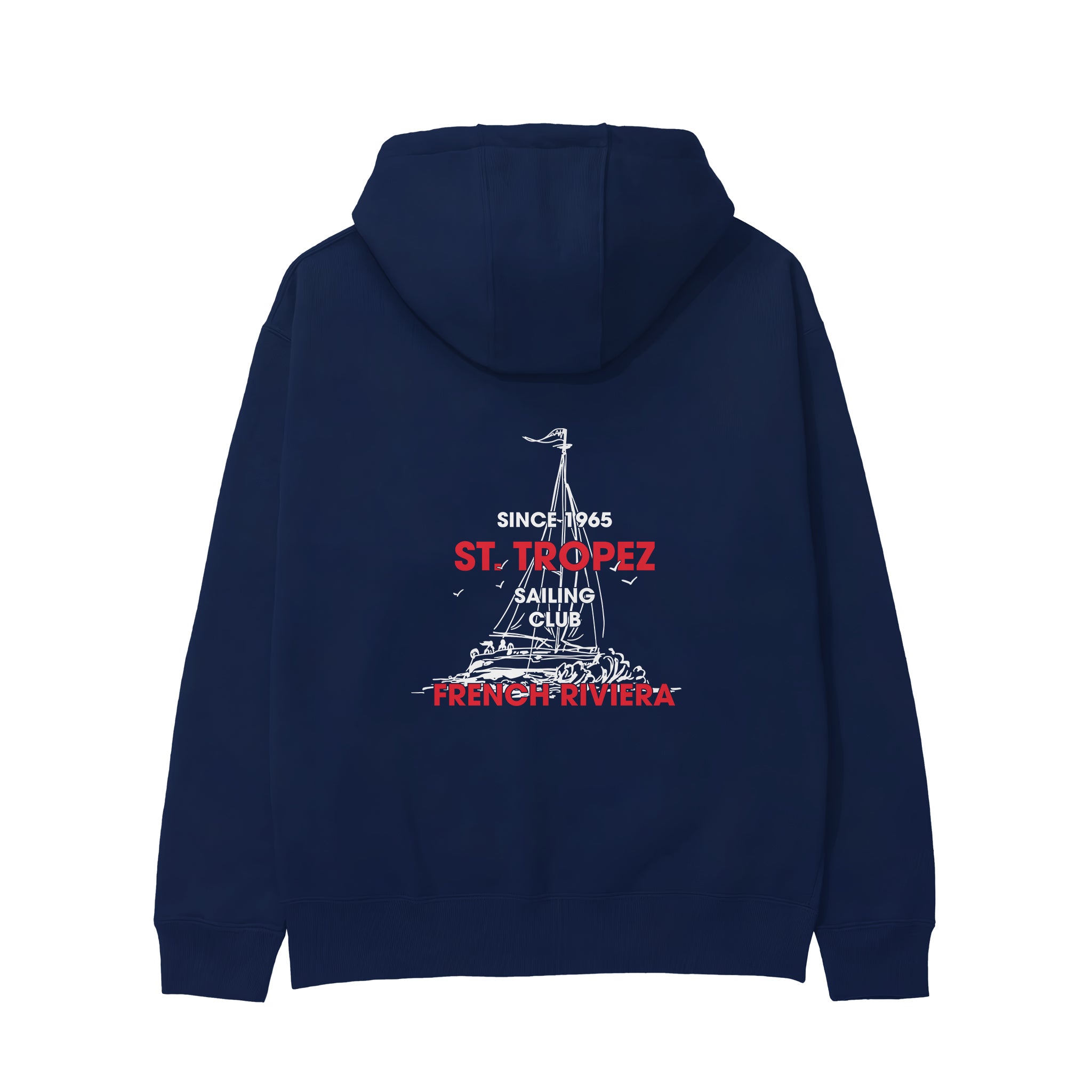 Saint Tropez Sailing Club Hoodie - Lacivert - arka görünüm