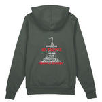 Saint Tropez Sailing Club Oversize Hoodie - Antrasit - arka görünüm