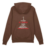 Saint Tropez Sailing Club Oversize Hoodie - Kahverengi - arka görünüm
