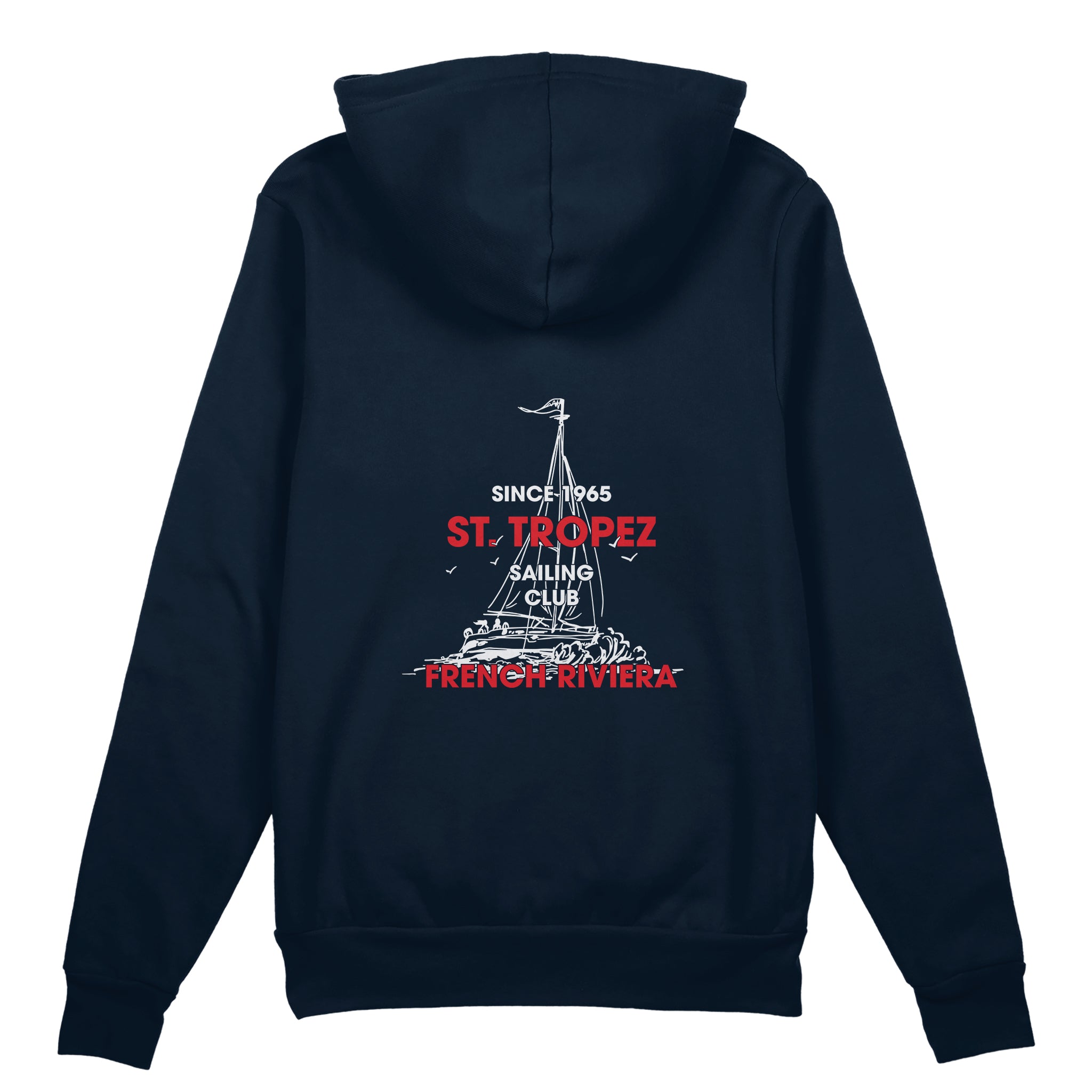 Saint Tropez Sailing Club Oversize Hoodie - Lacivert - arka görünüm