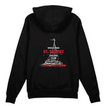 Saint Tropez Sailing Club Oversize Hoodie - Siyah - arka görünüm