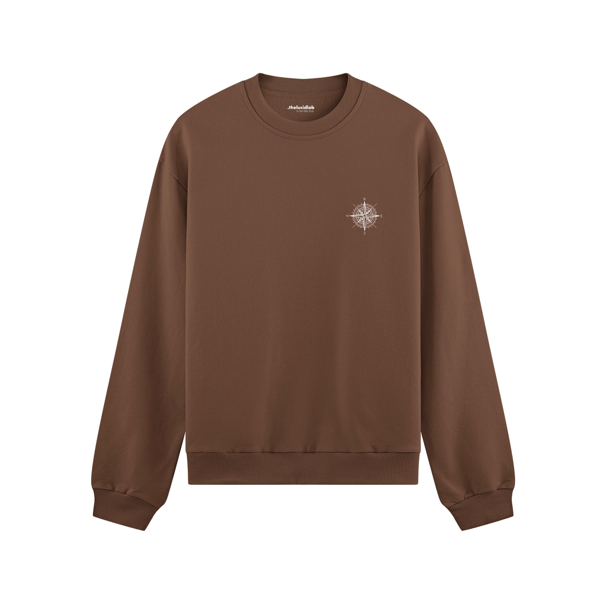 Saint Tropez Sailing Club Oversize Sweatshirt - Kahverengi - ön görünüm