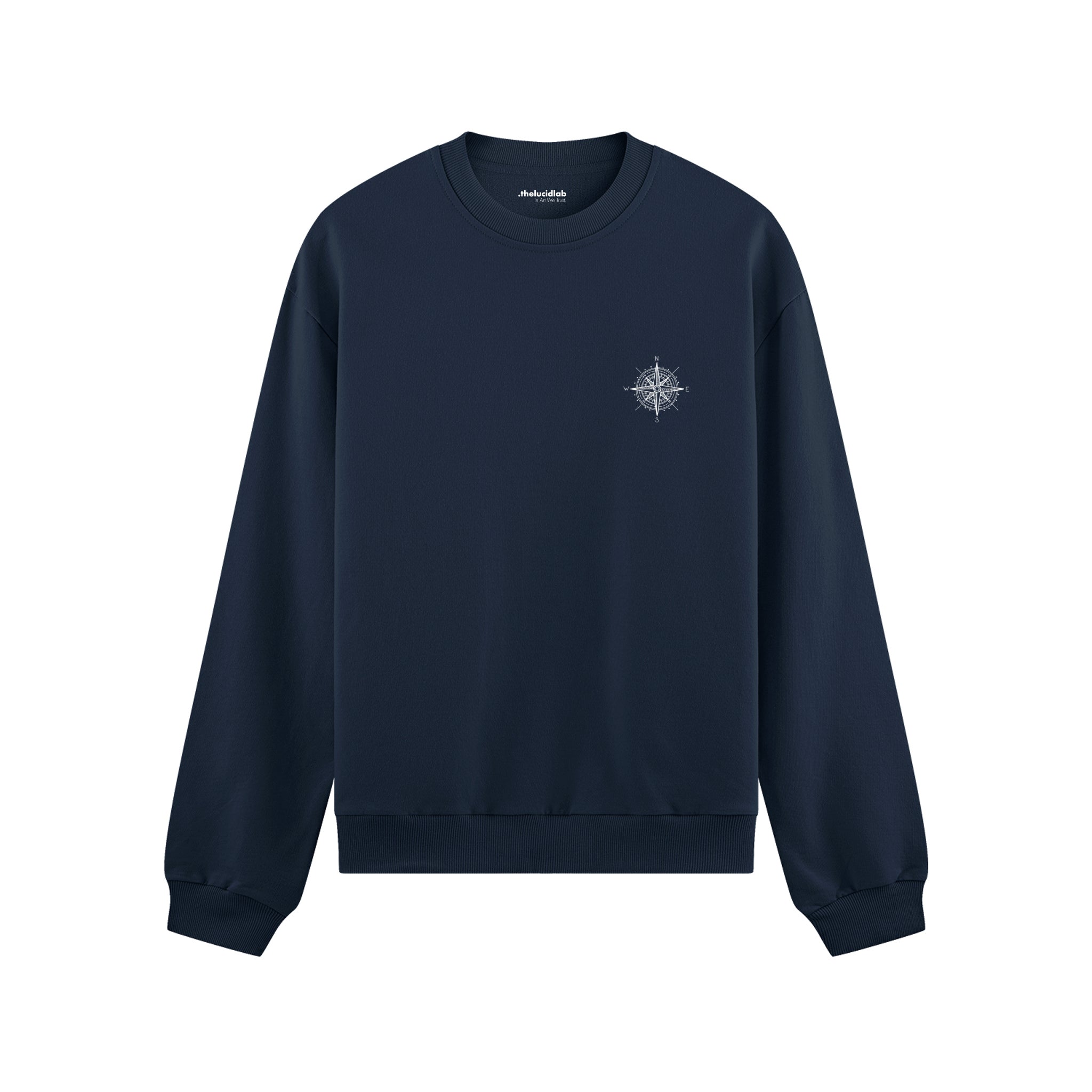 Saint Tropez Sailing Club Oversize Sweatshirt - Lacivert - ön görünüm