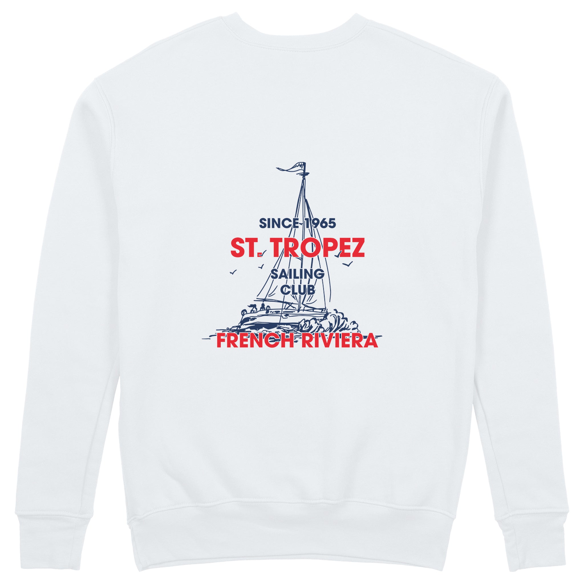Saint Tropez Sailing Club Sweatshirt - Beyaz - arka görünüm
