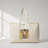 Lady with a Fan Daily Tote Bag – kanvas çanta ön görünüm