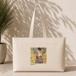 Lady with a Fan Weekend Tote Bag – kanvas çanta ön görünüm
