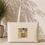 Lady with a Fan Weekend Tote Bag – kanvas çanta ön görünüm