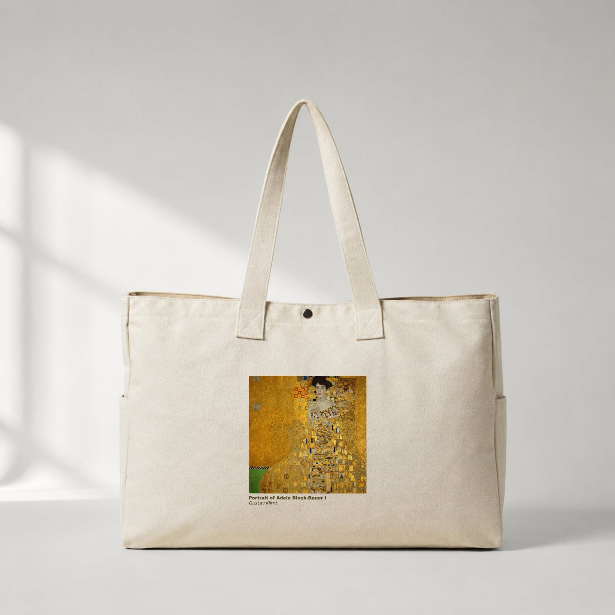 Portrait of Adele Bloch-Bauer I Daily Tote Bag – kanvas çanta ön görünüm