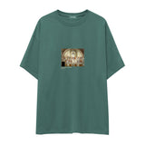 The School of Athens Oversize Tişört – Yeşil
