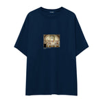 The School of Athens Oversize Tişört – Lacivert
