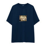 The School of Athens Oversize Tişört – Lacivert
