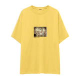 The School of Athens Oversize Tişört – Sarı