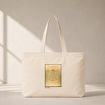 Vitruvian Man Club Tote Bag – kanvas çanta ön görünüm