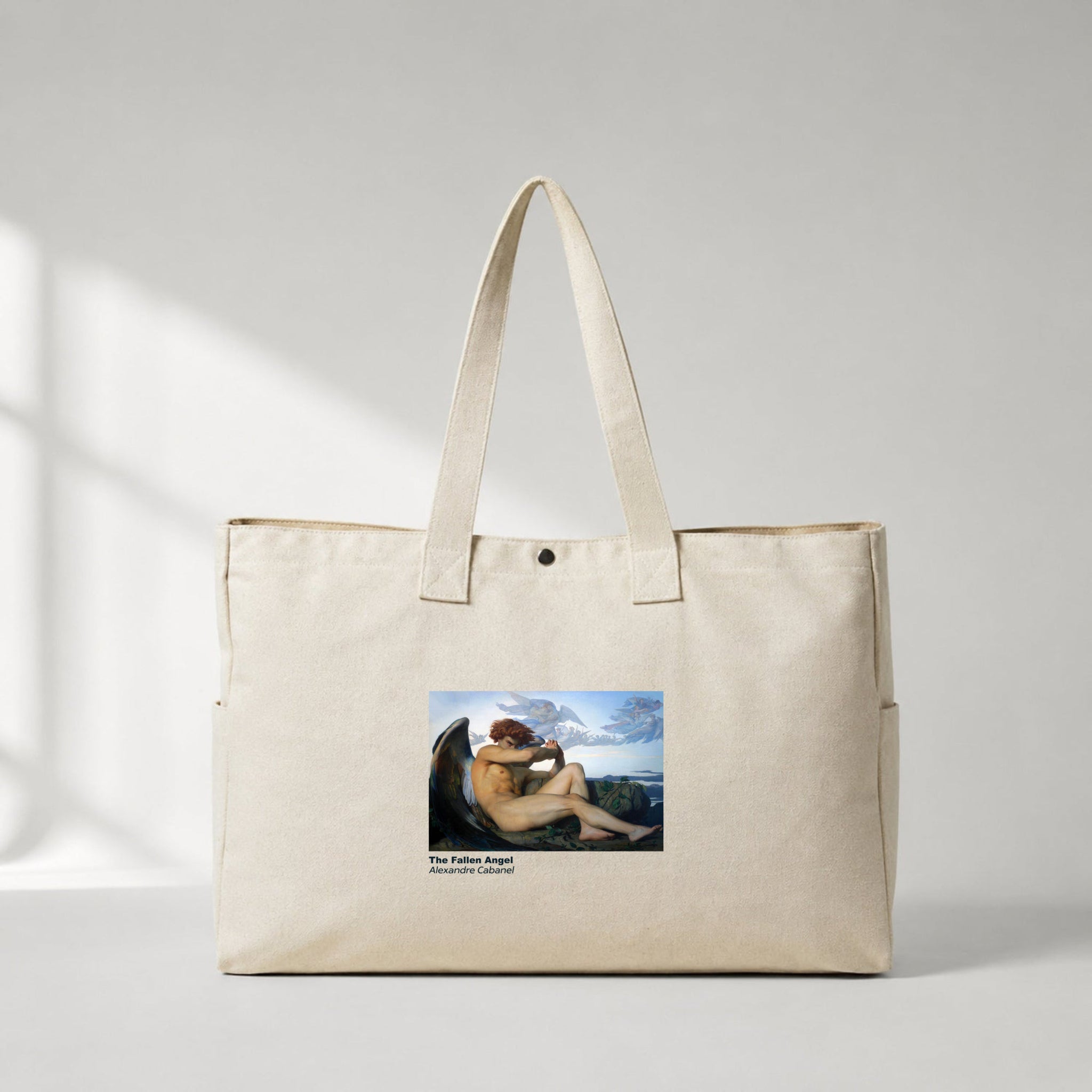The Fallen Angel Daily Tote Bag – kanvas çanta ön görünüm
