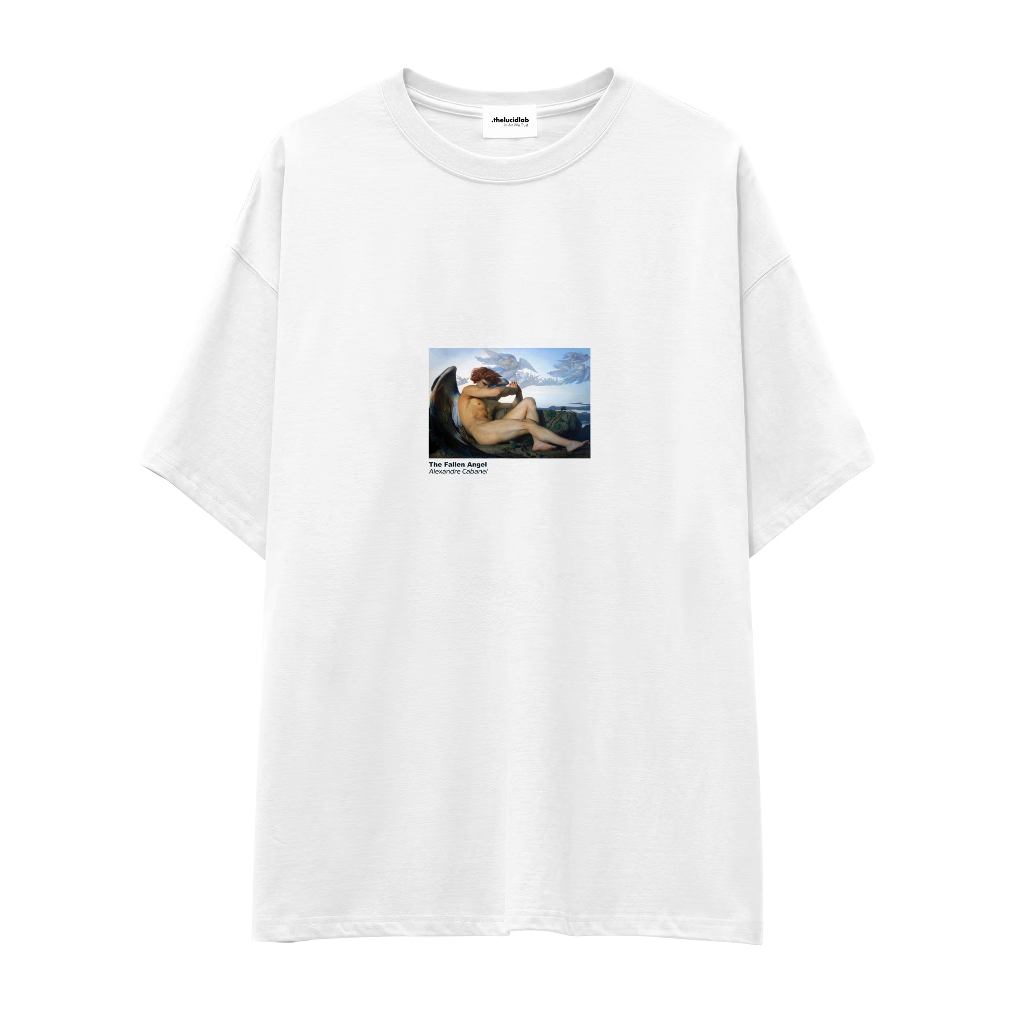 The Fallen Angel Oversize Tişört – Beyaz