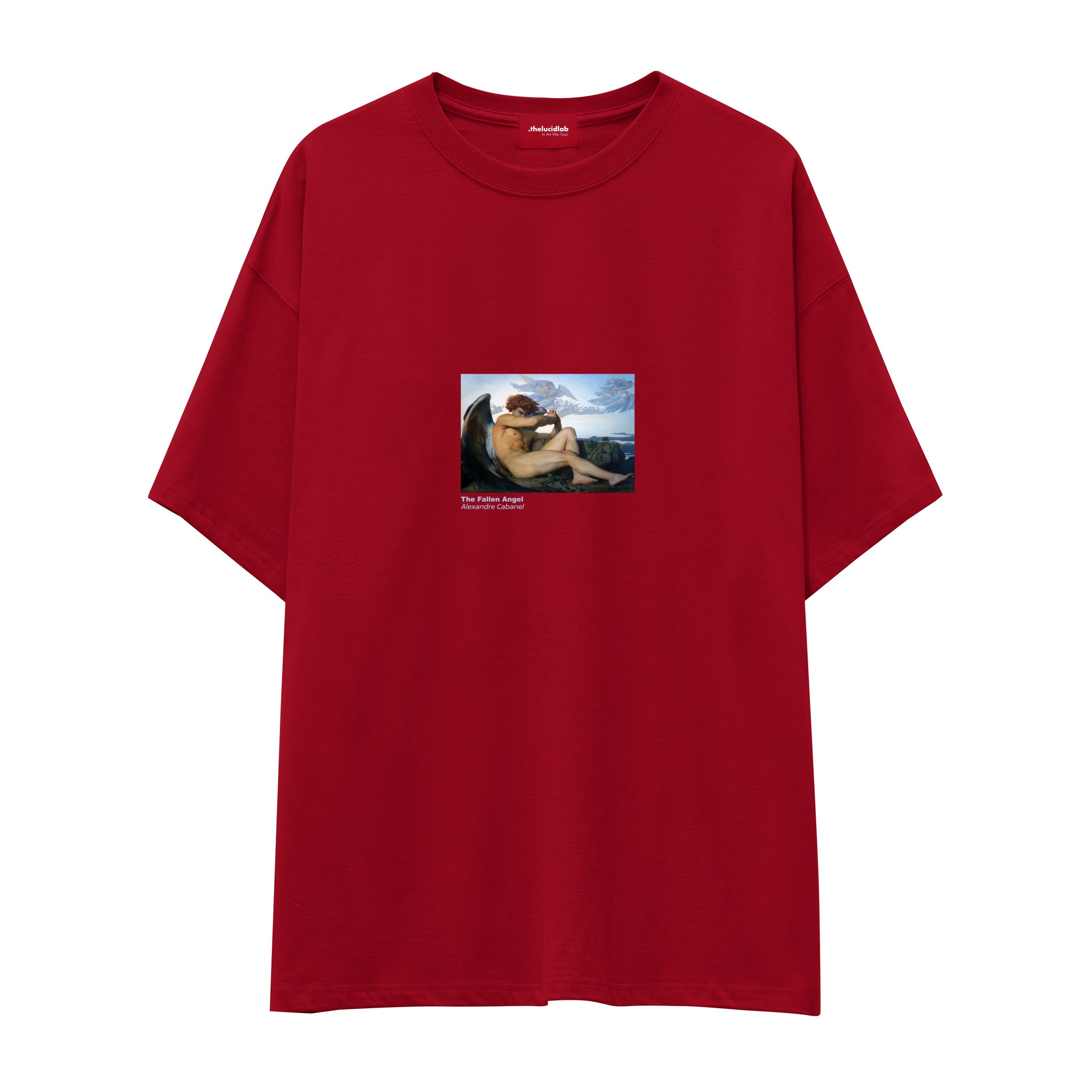 The Fallen Angel Oversize Tişört – Kırmızı