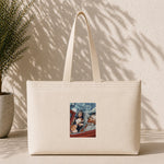 Mona and van Gogh's Secret Weekend Tote Bag – kanvas çanta ön görünüm