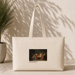 The Death of Socrates Weekend Tote Bag – kanvas çanta ön görünüm