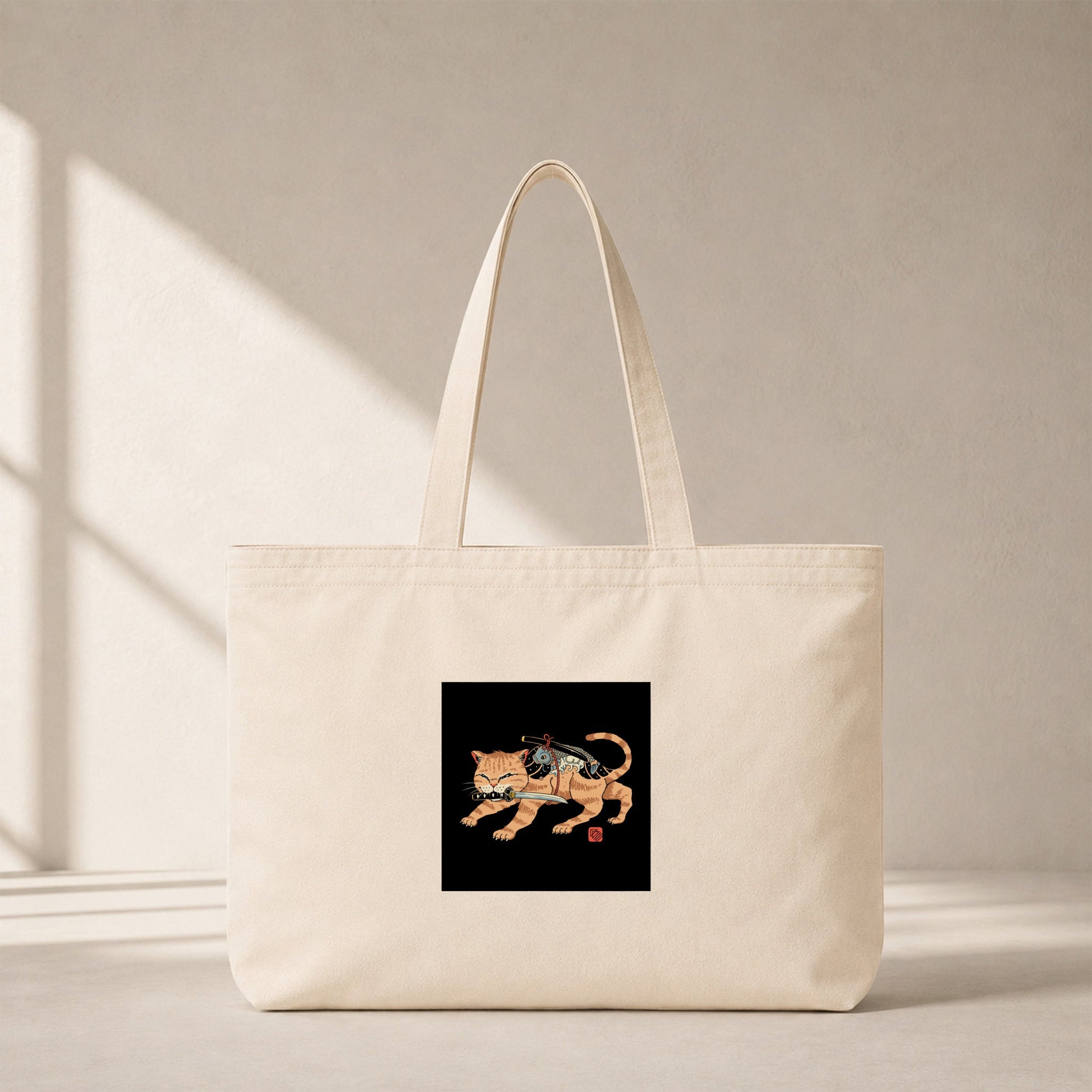 Fierce Catana Club Tote Bag – kanvas çanta ön görünüm