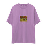 The Night Café Oversize Tişört – Lila