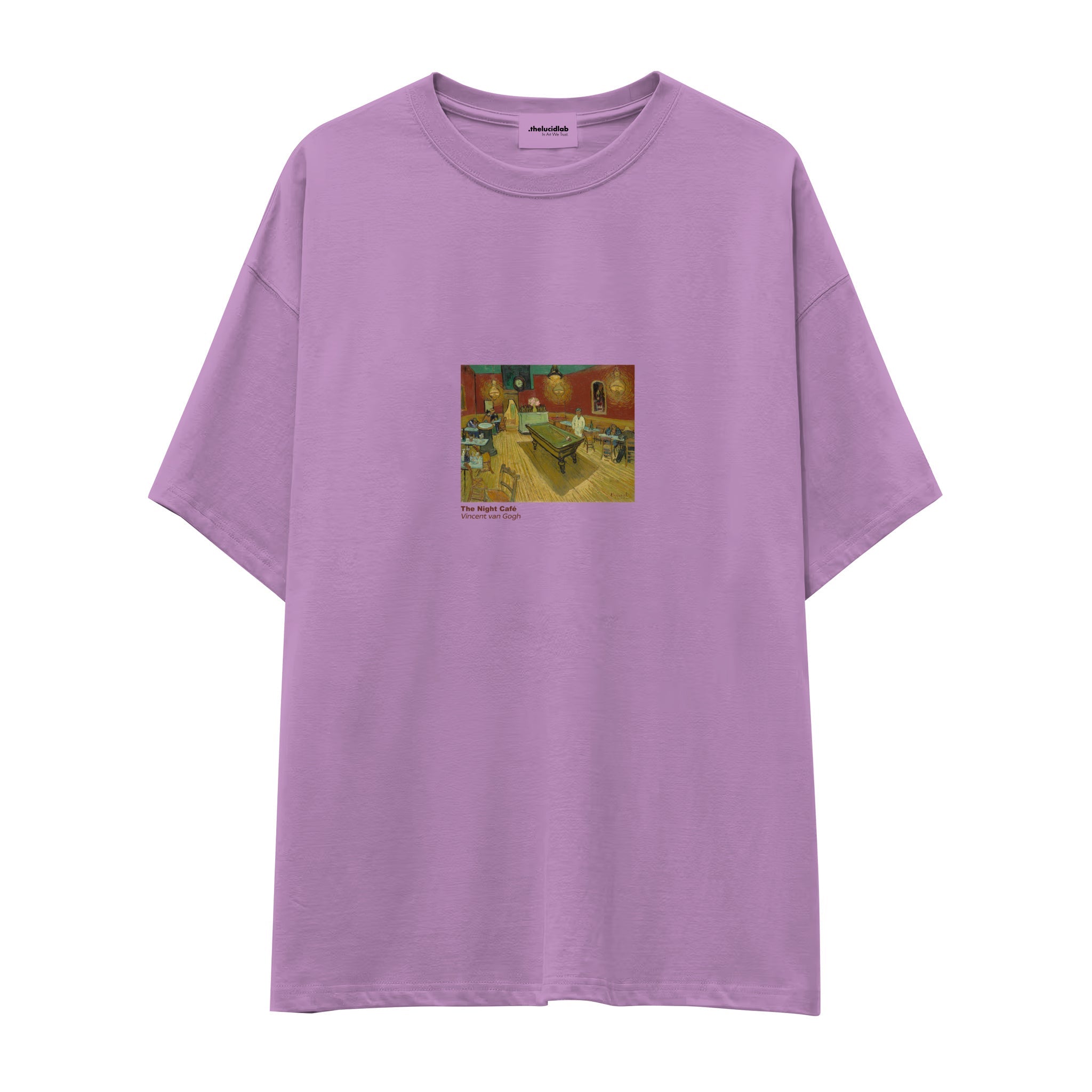 The Night Café Oversize Tişört – Lila