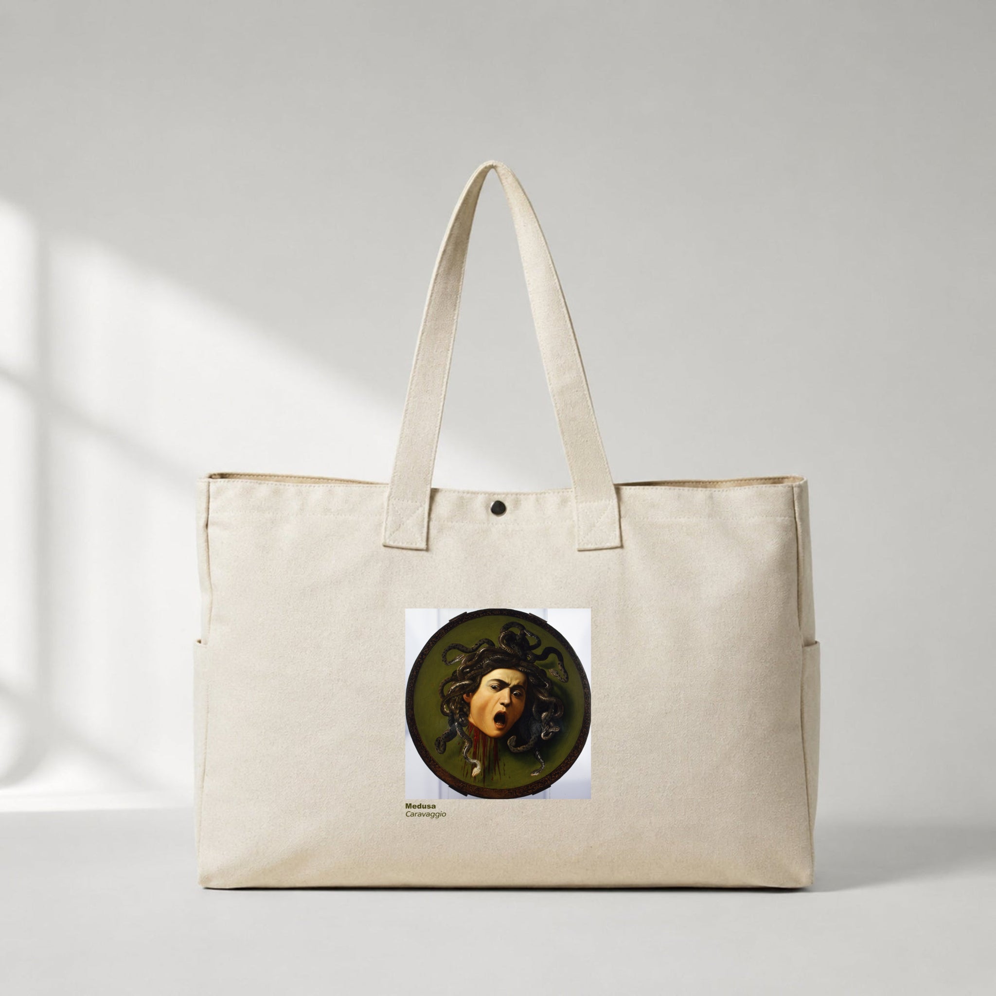 Medusa Daily Tote Bag – kanvas çanta ön görünüm