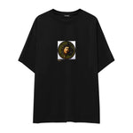 Medusa Oversize Tişört – Siyah