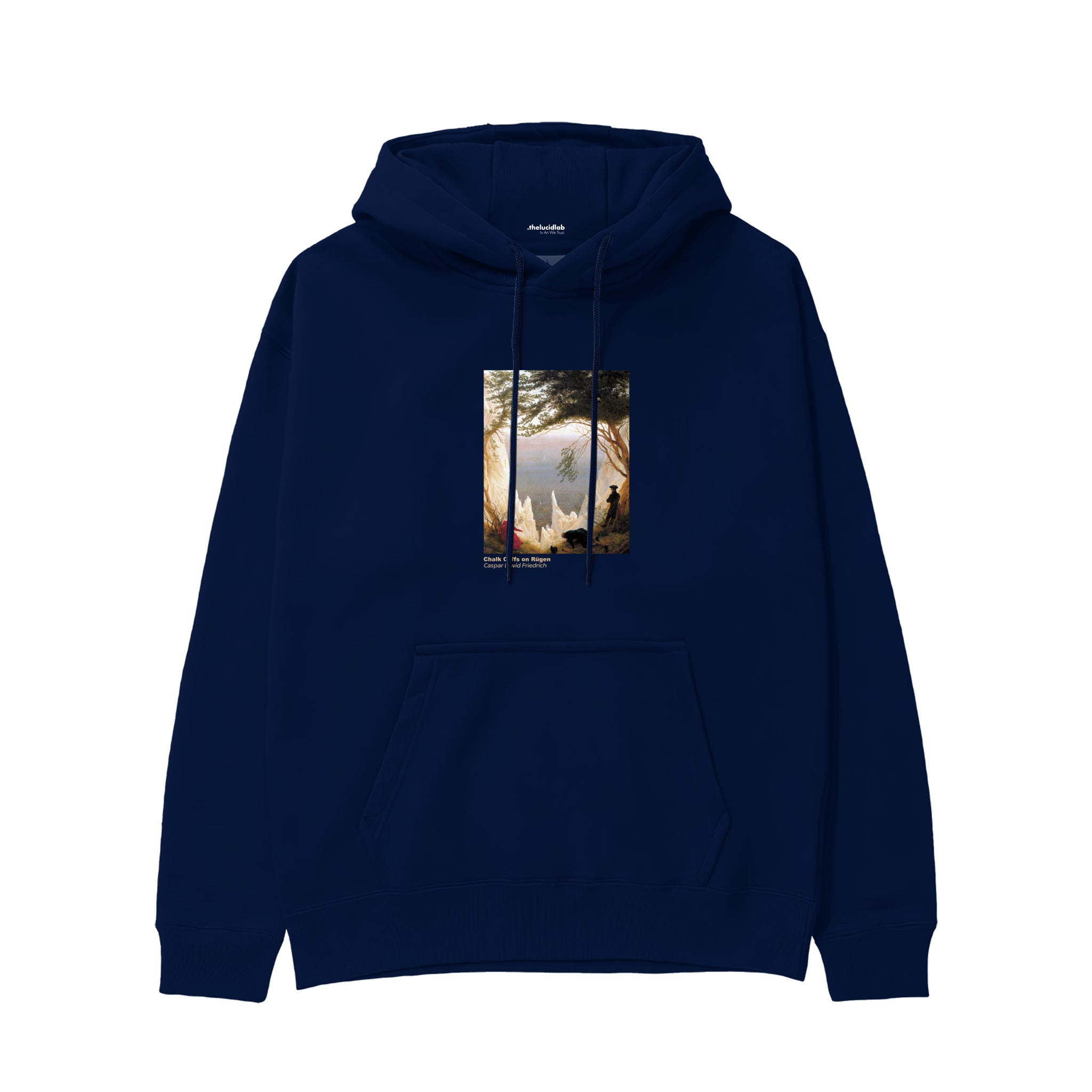 Chalk Cliffs on Rügen Hoodie – Lacivert
