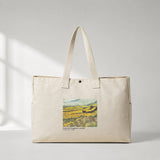 Field with Ploughman and Mill Daily Tote Bag – kanvas çanta ön görünüm