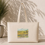 Field with Ploughman and Mill Weekend Tote Bag – kanvas çanta ön görünüm