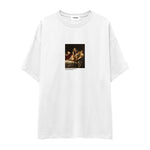 Judith Slaying Holofernes Oversize Tişört – Beyaz