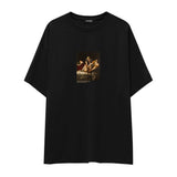 Judith Slaying Holofernes Oversize Tişört – Siyah