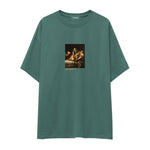 Judith Slaying Holofernes Oversize Tişört – Yeşil